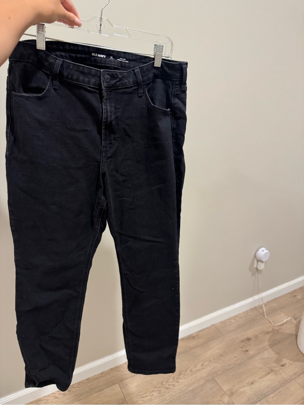 Old Navy Black Straight leg Jeans